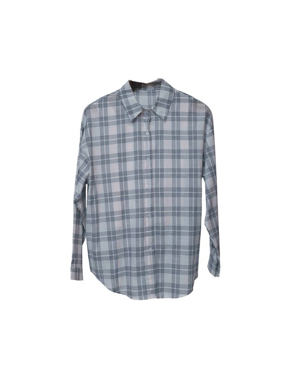 Soft Grid Breeze Shirt & White Camisole Tee