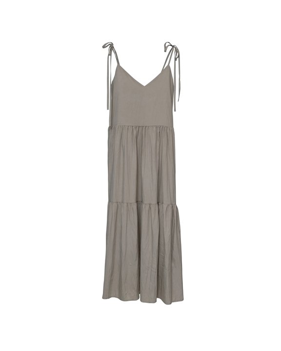 Ribbon Straps Tiered Dress