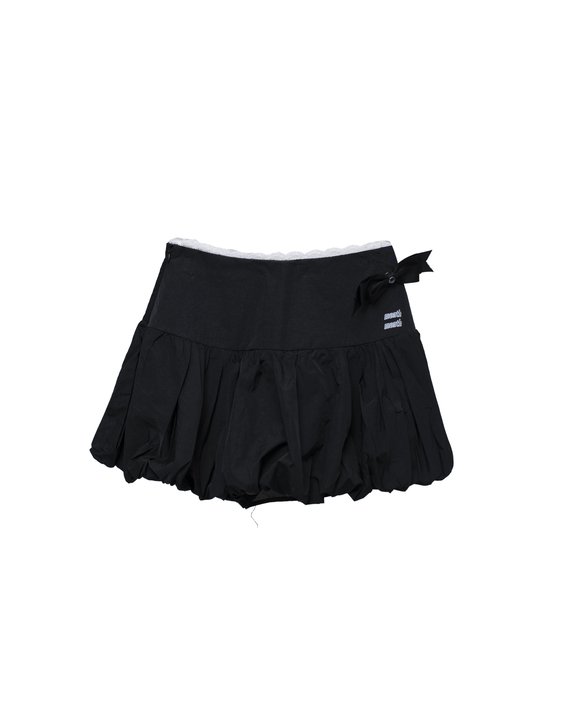 Lace Trimmed Bubble Skirt