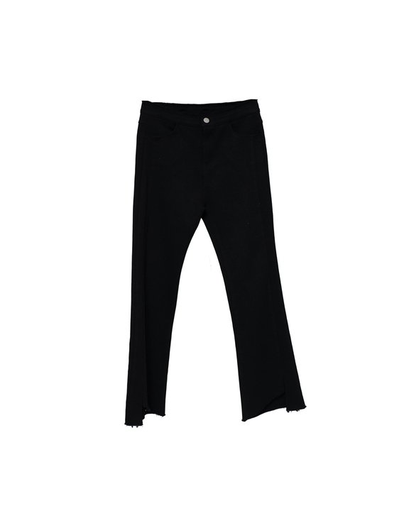levi-and-dili-098-uneven-hem-pants-pants-black-front Uneven Hem Pant - Image 1