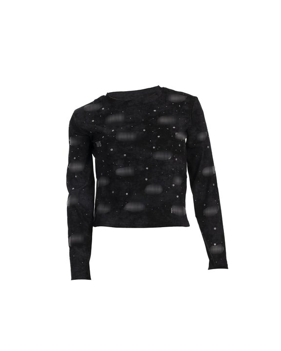 Sparkly Slim Fit Long Sleeved T Shirt