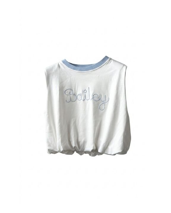 Bailey Embroidered Bubble Tank