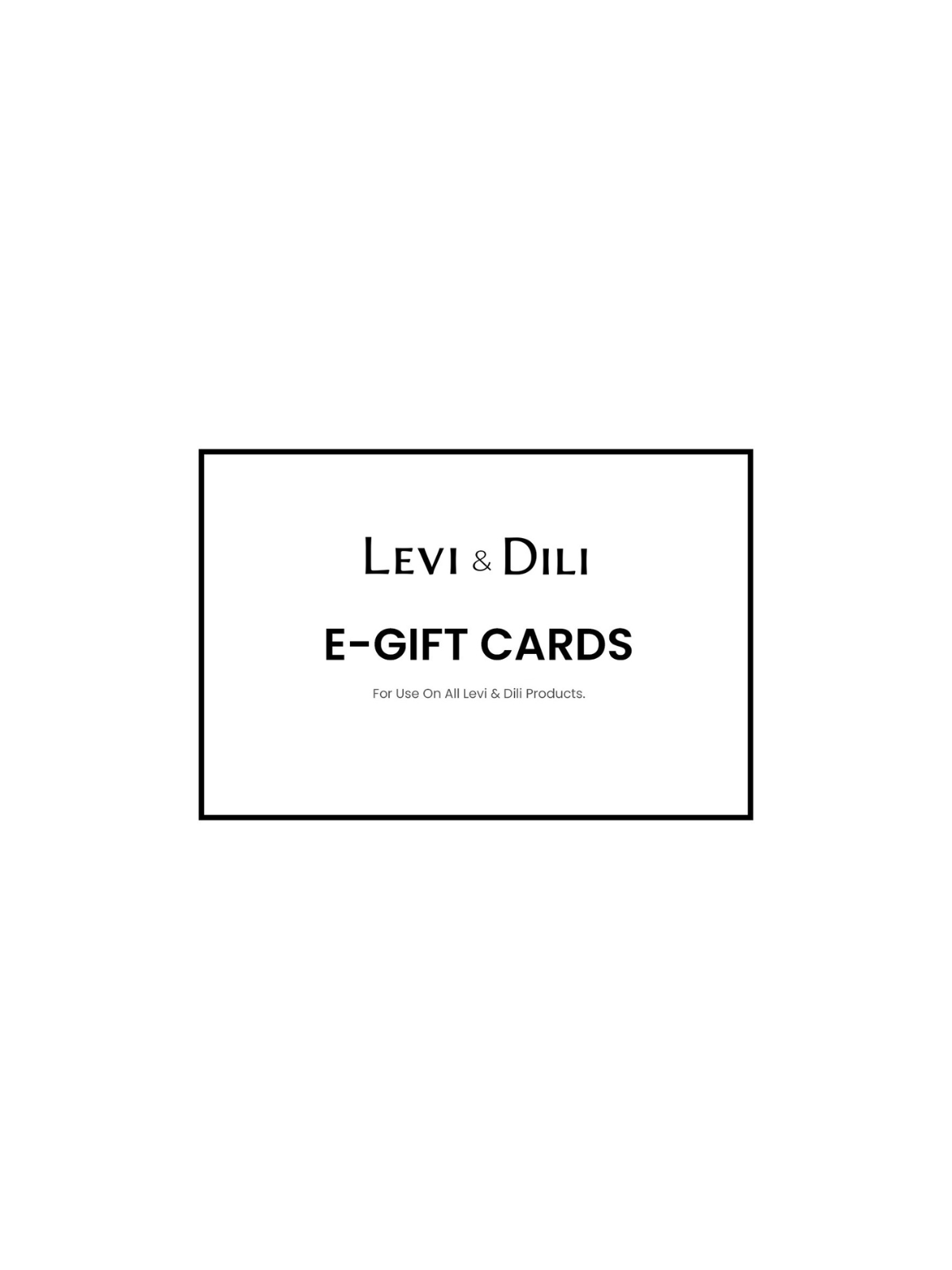 E-GIFT CARDS